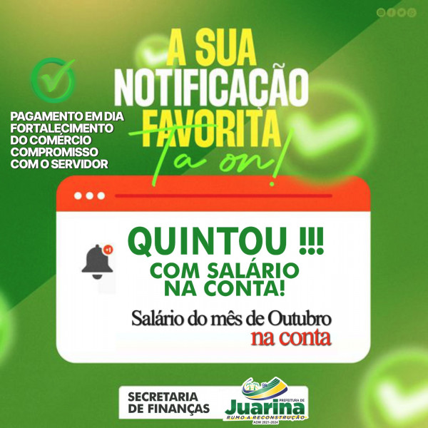 salario na conta